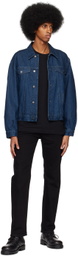 Filippa K Black Heavy Crewneck T-Shirt