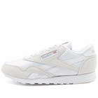 Reebok Men's CL Nylon Sneakers in White