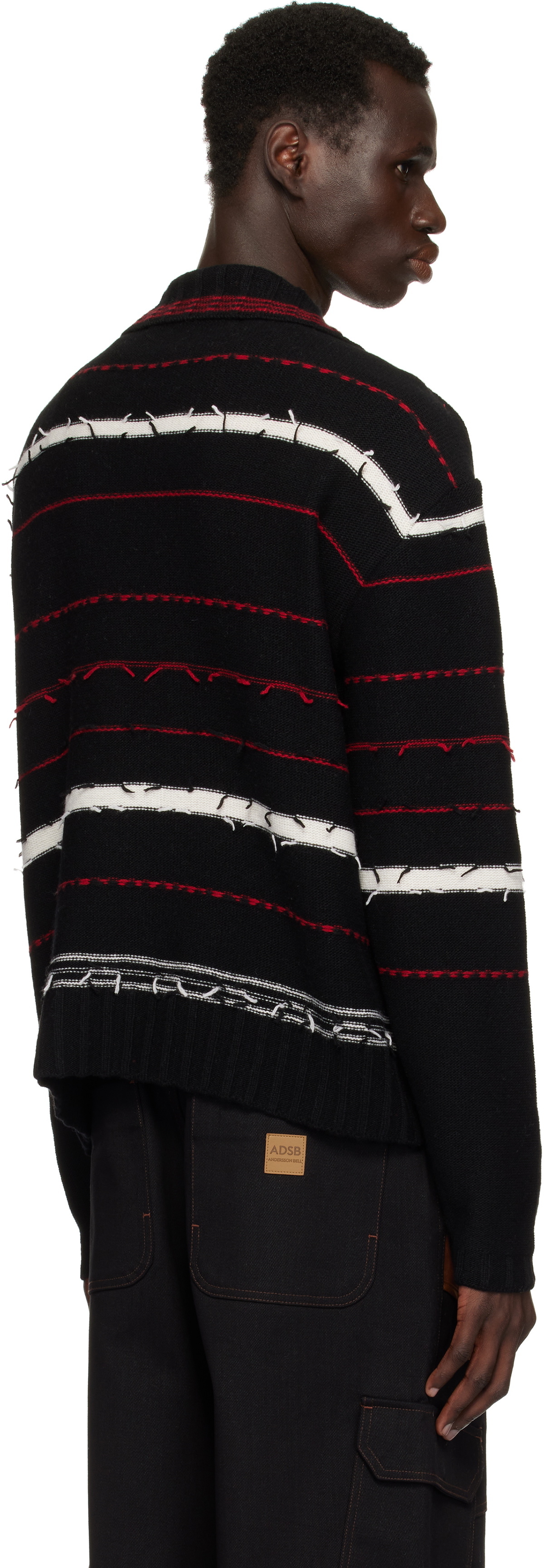 Andersson Bell Black Stripe Polo