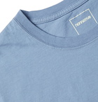 nonnative - Festival Logo-Print Cotton-Jersey T-Shirt - Blue