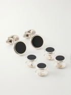 Deakin & Francis - Enamel and Sterling Silver Cufflinks