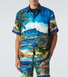 Dolce&Gabbana Printed silk twill shirt