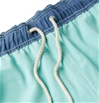 Faherty - Beacon Mid-Length Colour-Blocked Swim Shorts - Blue