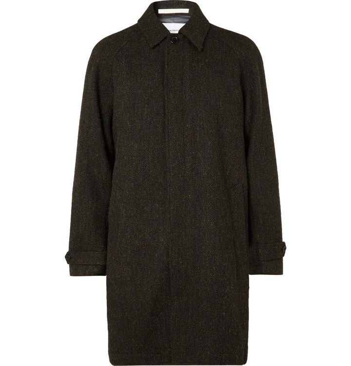 Photo: Norse Projects - Svalbard GORE-TEX-Lined Mélange Wool-Tweed Coat - Black