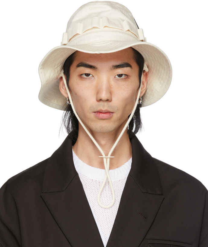 Photo: Jil Sander Beige Herringbone Hat