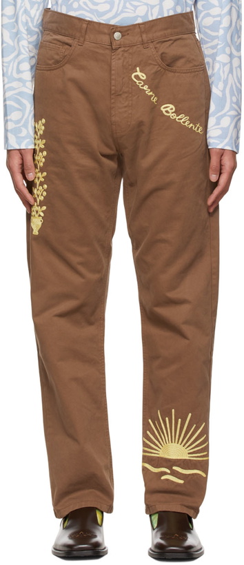 Photo: Carne Bollente Brown The Back Bump Trousers
