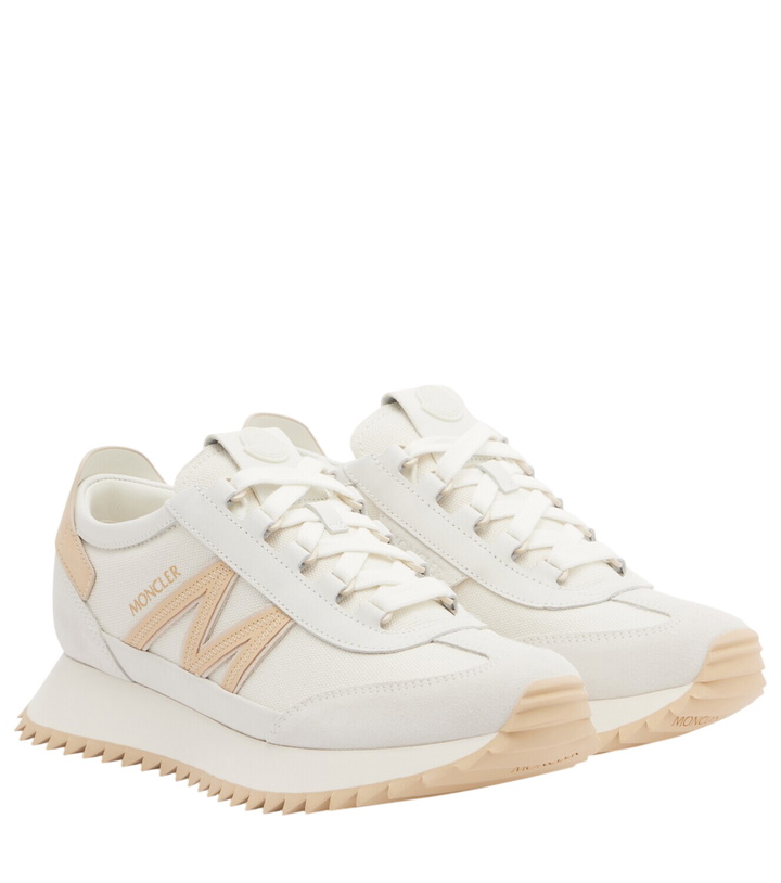Photo: Moncler Pacey2 suede-trimmed sneakers