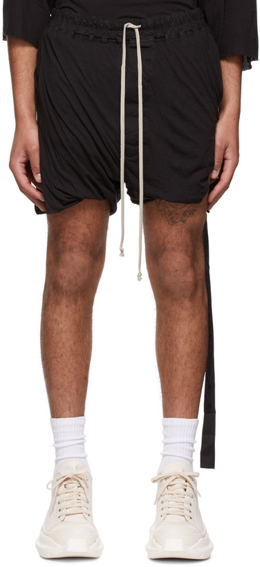 Photo: Rick Owens Drkshdw Black Phleg Doubled Shorts