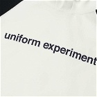 Uniform Experiment Men's Contrast Sleeve Popover Hoody in Black