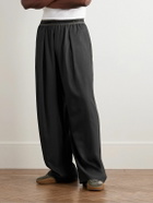 Acne Studios - Pimono Straight-Leg Pleated Gabardine Trousers - Gray