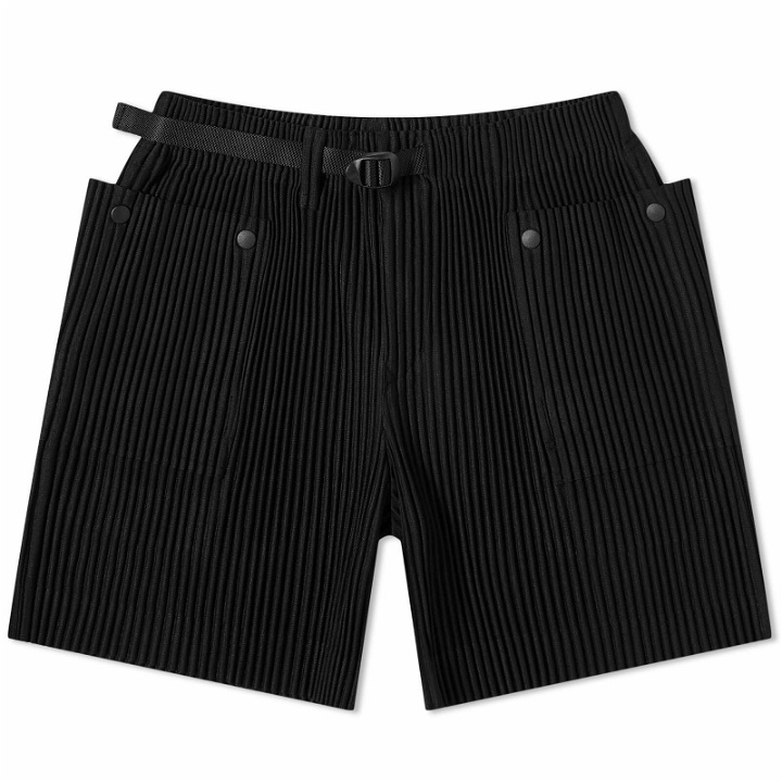 Photo: Homme Plissé Issey Miyake Men's Pleated Technical Short in Black