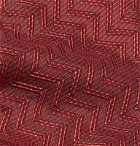 Giorgio Armani - 7.5cm ZigZag Silk-Jacquard Tie - Red