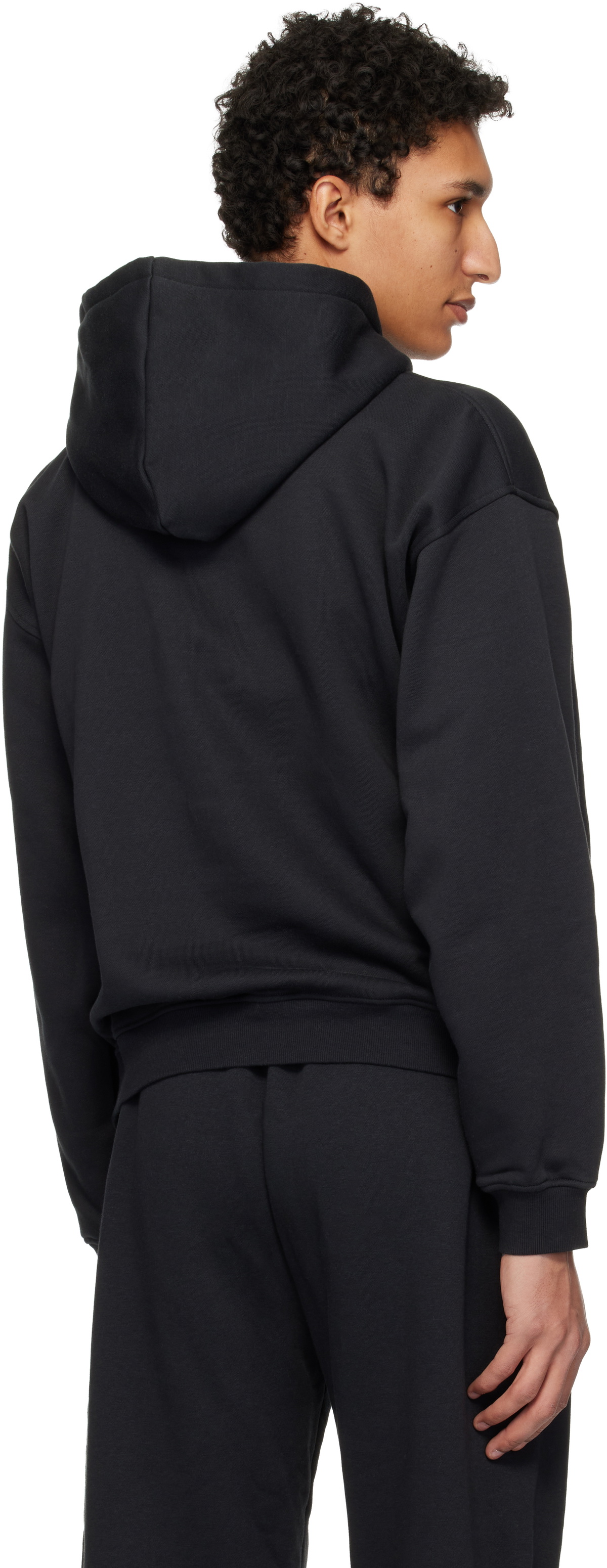 SKIMS Black Fleece Lounge Relaxed Hoodie
