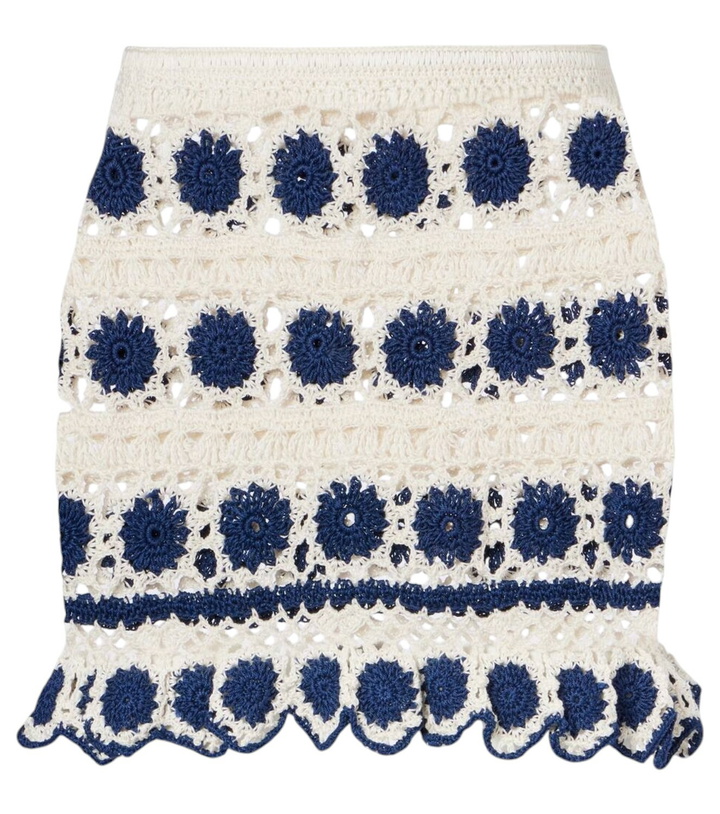 Photo: Anna Kosturova Bouquette crochet cotton miniskirt