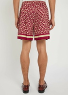 Valentino Garavani Logo-printed Cotton-poplin Shorts Multicoloured 1