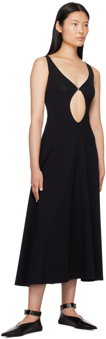Beaufille Black Twain Midi Dress