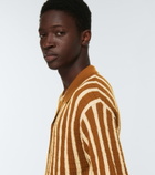 King & Tuckfield - Striped virgin wool bowling shirt