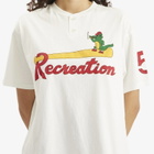 Bode Women's Reptile Rec T-Shirt in Cream