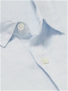 James Perse - Garment-Dyed Linen Shirt - Blue