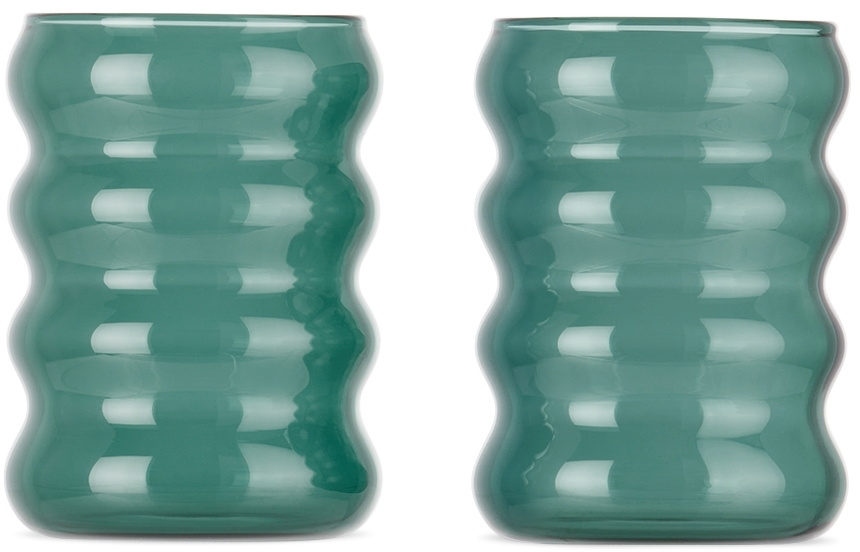 Sophie Lou Jacobsen Green Small Ripple Cup Set
