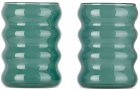 Sophie Lou Jacobsen Green Small Ripple Cup Set