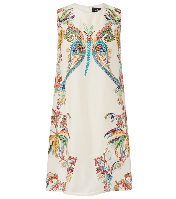 Photo: Etro Printed silk minidress
