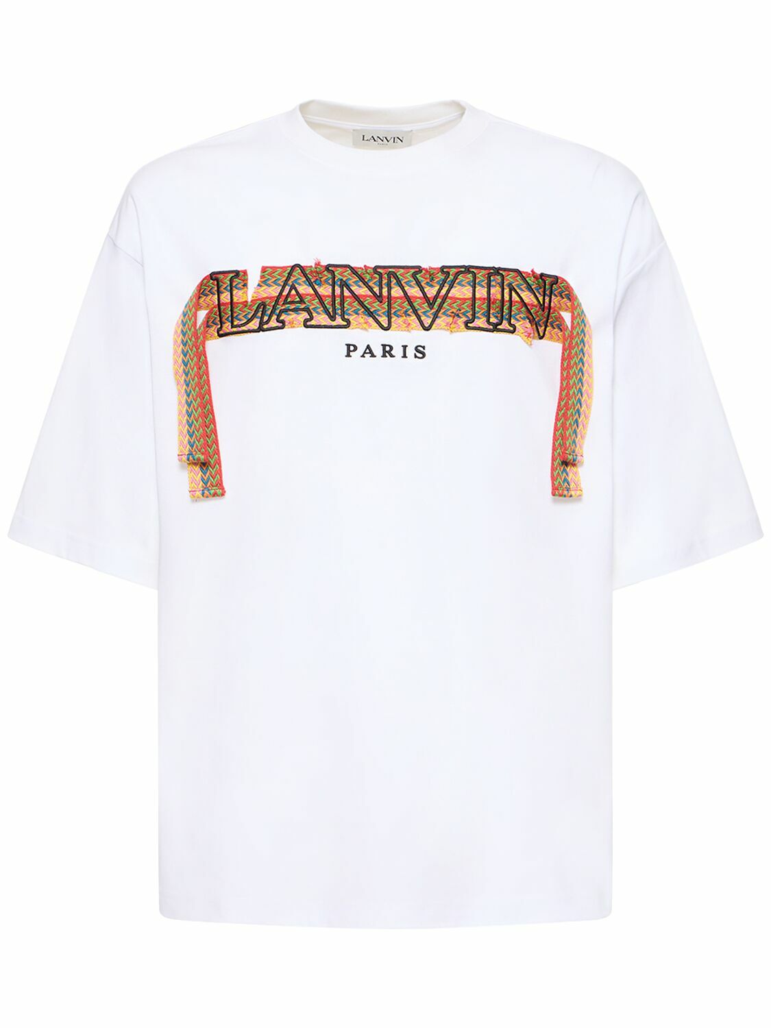 【関税込み】Lanvin Futureエディション イエロー Tシャツ Lanvin White & Yellow Future Edition Print Long Sleeve T