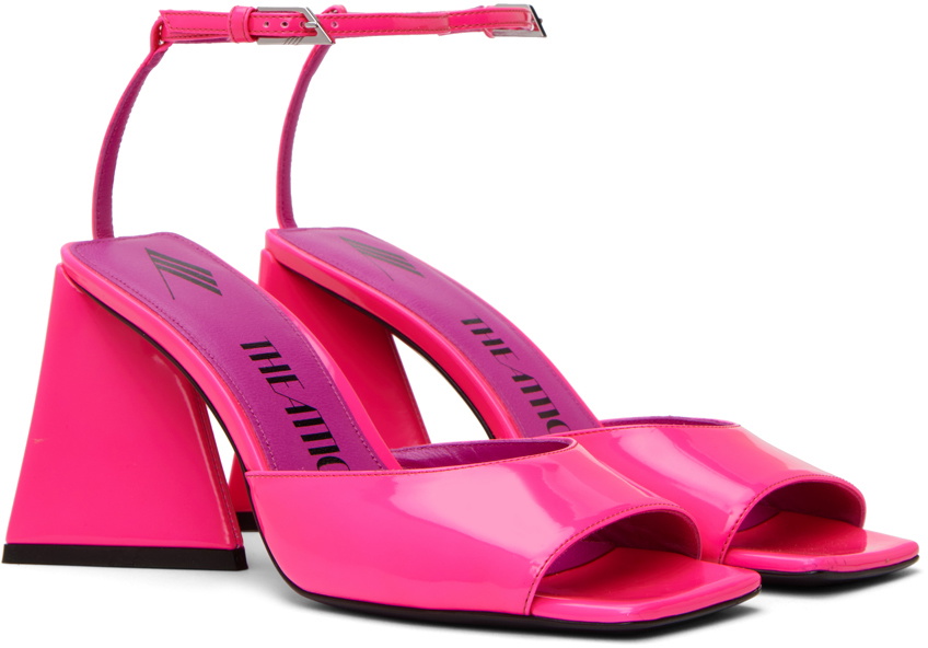 The Attico Pink Plastic Platform Sandals