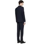 BOSS Navy Two-Piece Slim-Fit Stretch Virgin Wool Suit