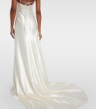 Danielle Frankel Bridal Kaia wool and silk satin gown