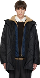 Barbour Navy Ursula Waxed Parka