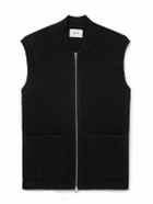 NN07 - 6398 Boiled Wool Gilet - Black