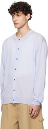 LE17SEPTEMBRE Blue Sheer Crewneck Cardigan