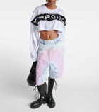 Y/Project Logo cotton jersey crop top