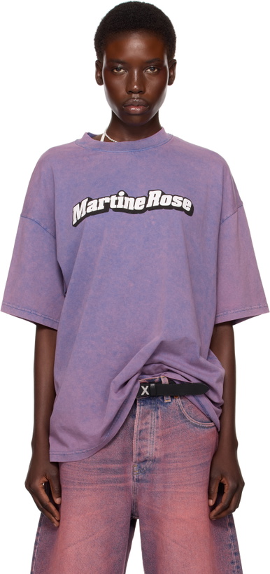 Photo: Martine Rose SSENSE Exclusive Purple Oversized Short Sleeve T-shirt