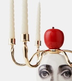 Fornasetti Sul Tardi candle holder with scented candles