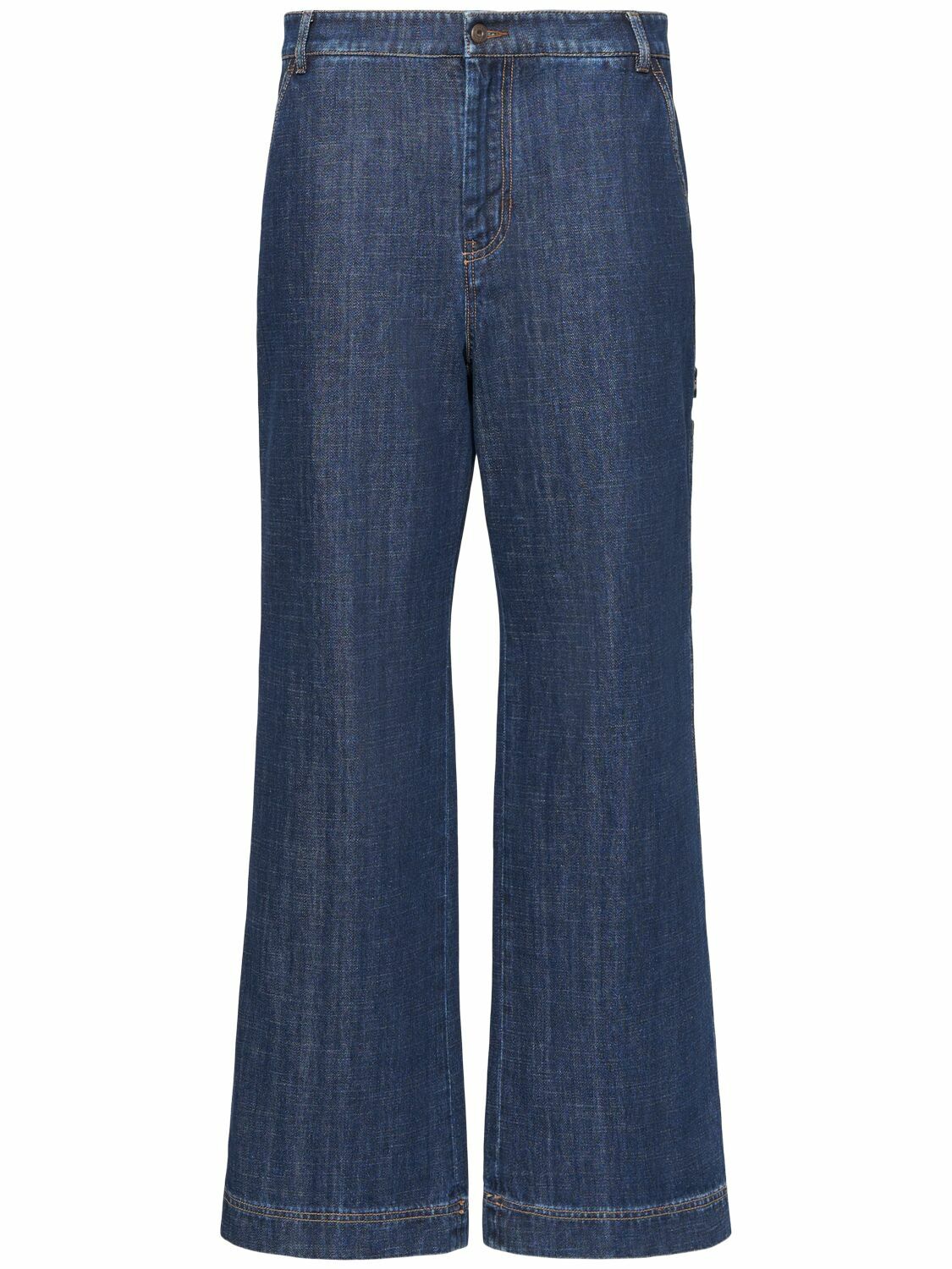 'S MAX MARA DAVINA コットンブレンドワンピース ミディ丈 紺 MAXMARA WEEKEND LINE（マックスマーラウィークエンドライン） WEEKEND