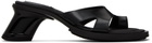 EYTYS Black Ava Heeled Sandals