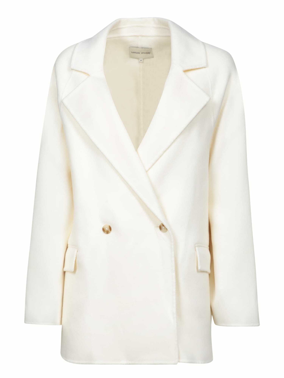 コート LOULOU GARY IVORY Coats STUDIO White Loulou Studio Ivory Wool Blend Gary Coat Loulou Studio
