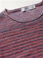 Inis Meáin - Striped Linen Sweater - Red
