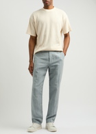 Percival Pointelle Cotton T-shirt Cream