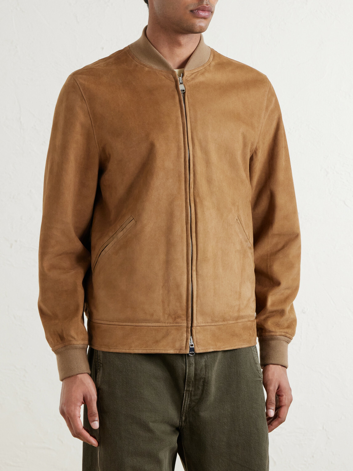 Valstar - Evans Suede Bomber Jacket - Brown