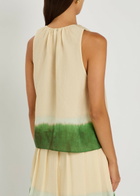 Vince Dip-dye Woven top Cream