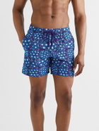 Vilebrequin - Mistral Straight-Length Mid-Length Embroidered Swim Shorts - Blue