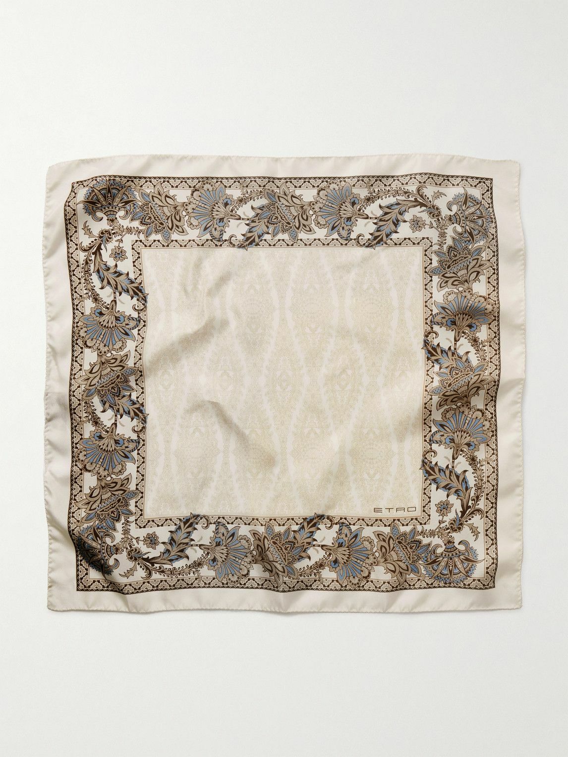 Etro - Printed Silk-Twill Pocket Square