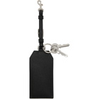 Balenciaga Black Credit Charm Card Holder Keychain