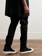 DRKSHDW by Rick Owens - Embroidered Denim Sneakers - Black