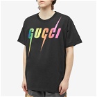 Gucci Men's Rainbow Blade T-Shirt in Black