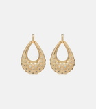 Self-Portrait Crystal-embellished hoop earrings