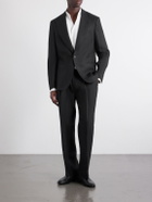 Mr P. - Slim-Fit Linen Tuxedo Jacket - Black